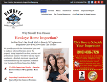 Tablet Screenshot of hawkeye-homeinspect.com